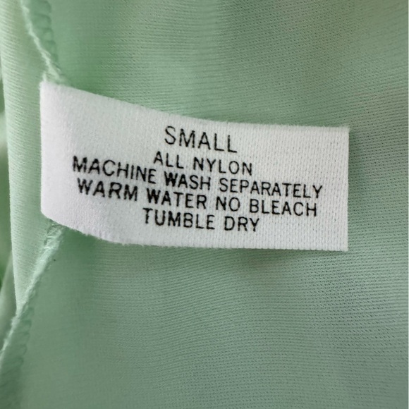 Shadowline Two Piece Vintage Mint Green Nightgown and Robe Peignoir Set - Picture 10 of 12